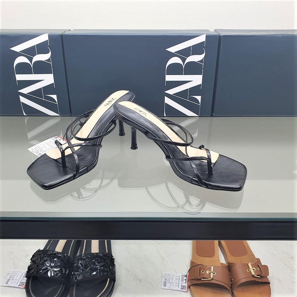 Sandal Wanita Branded Sendal Zara 860  Heels 7cm Sepatu Perempuan