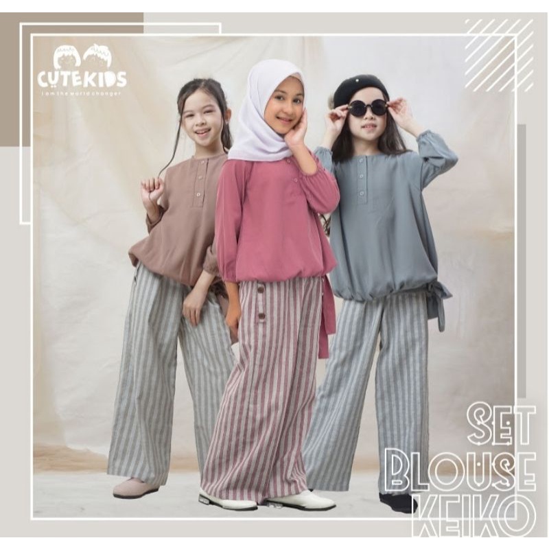 BAJU ANAK SET BLOUSE KEIKO/ BAJU SET ANAK PEREMPUAN