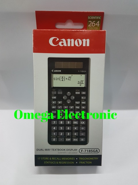 Canon F-718SGA Scientific Calculator Kalkulator Ilmiah Sekolah F-718S