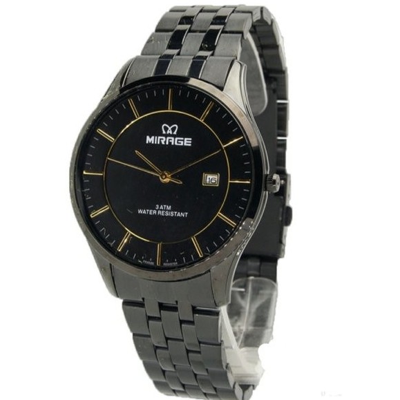 Jam Tangan Pria Mirage 8544 Hitam Original