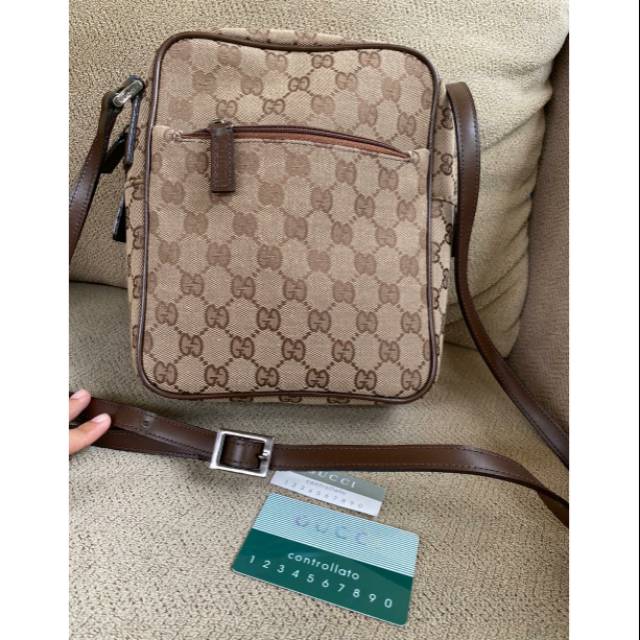 Tas selempang pria gucci preloved jonggol
