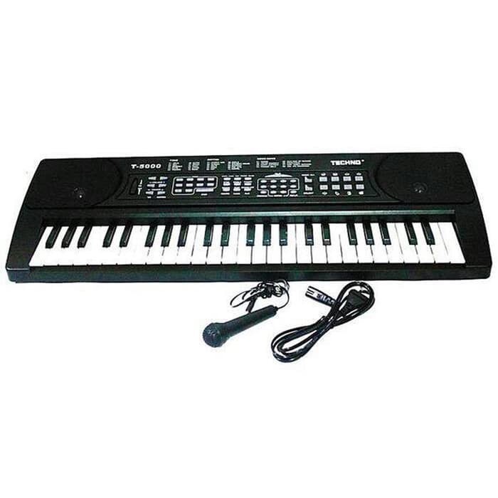 Keyboard Organ Piano Techno T-5000 Alat Musik T5000 Anak Lagu Suara