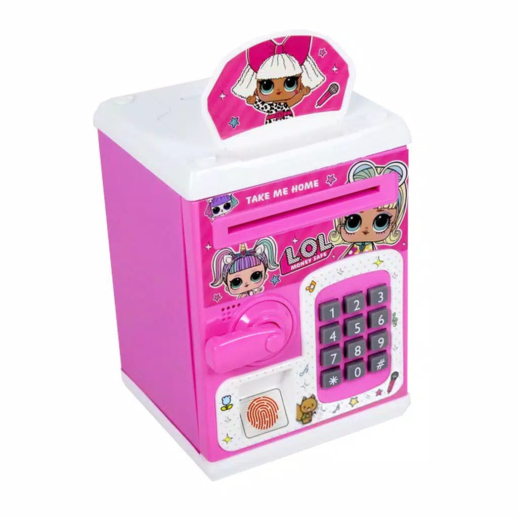 MONEY SAFE BOX LOL BRANKAS ATM MINI CELENGAN ANAK TERBARU MAINAN ATM SIDIK JARI