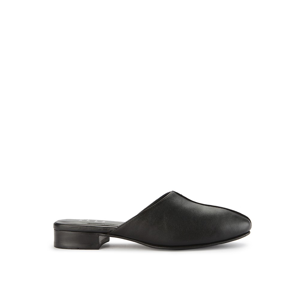 Elle - Ladies Flat Sandal Black 40113