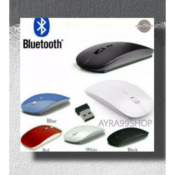 Mouse Bluetooth Windows Slim Wireless