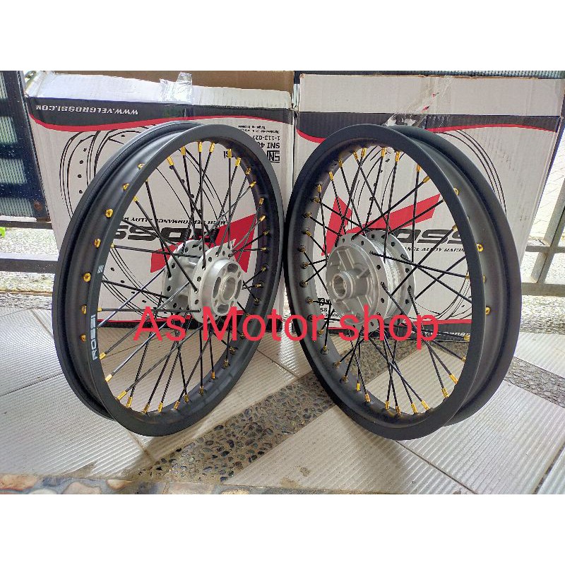 VELG SET ROSSI 160 185 RING 17 TROMOL SET SUZUKI SMASH DAN SHOGUN 125 DAN SHOGUN 110