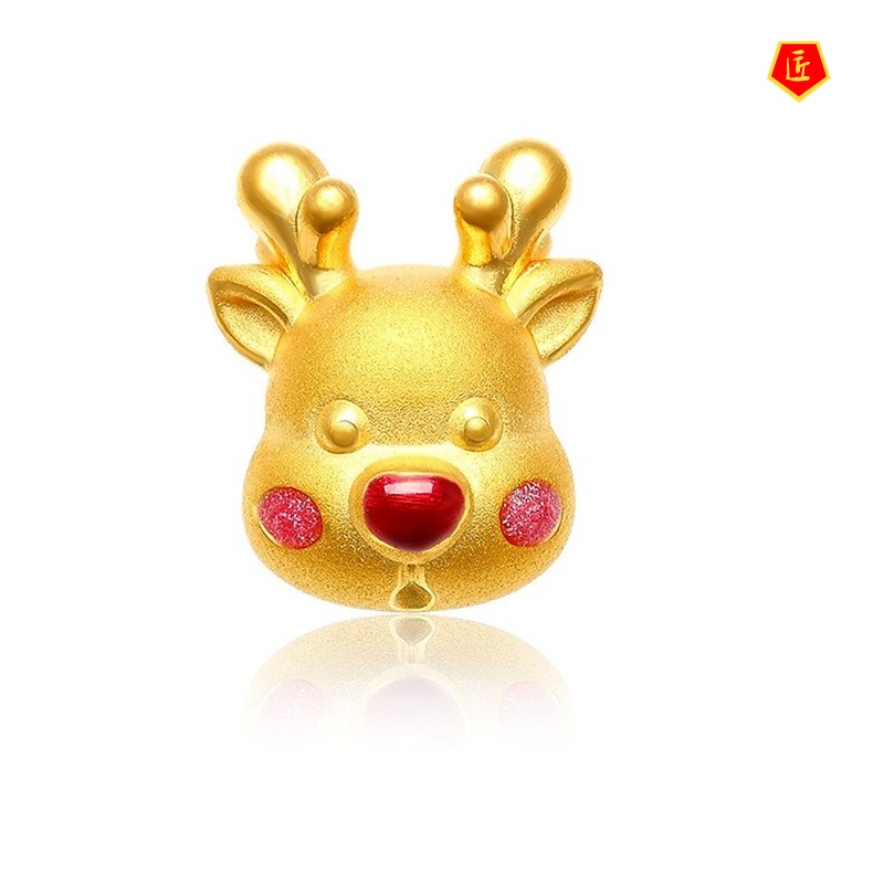 [Ready Stock]Golden Apple Lucky Beads Elk Bracelet for Women