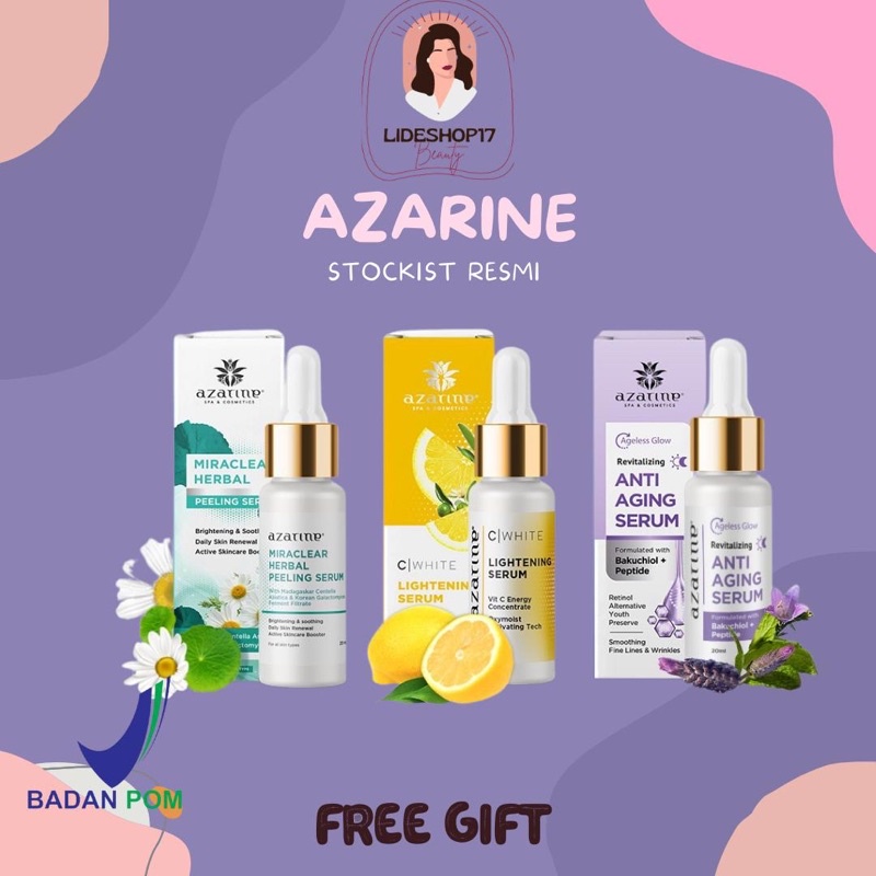 [READY] Azarine Triple Booster Serum (PEELING SERUM, ANTI AGING, LIGHTENING SERUM)