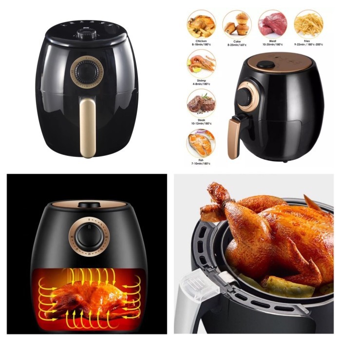 Penggorengan Elektronik tanpa minyak / Air Fryer 2.5 L / Microwave Ori