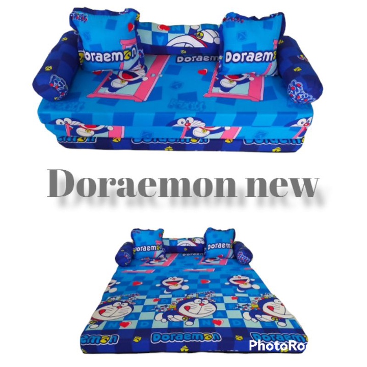 Sofa Bed Anak Kasur Lantai Lipat motif Doraemon