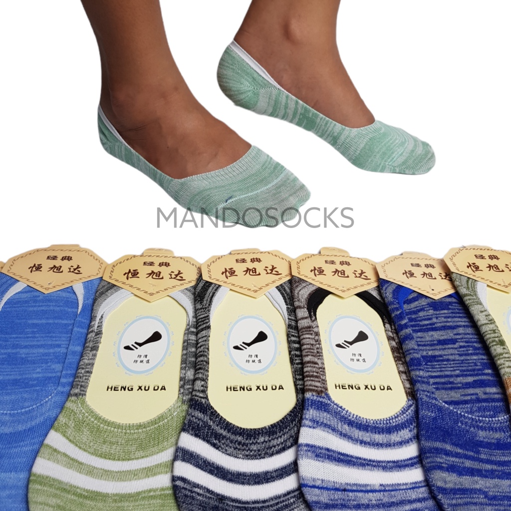 Hidden socks Stripes / kaos kaki invisible / kaos kaki pendek pria wanita dewasa kaos kaki