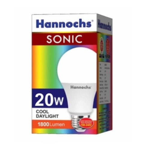 Hannochs Lampu LED / Bohlam LED SONIC 20 watt / 20W Cahaya Putih