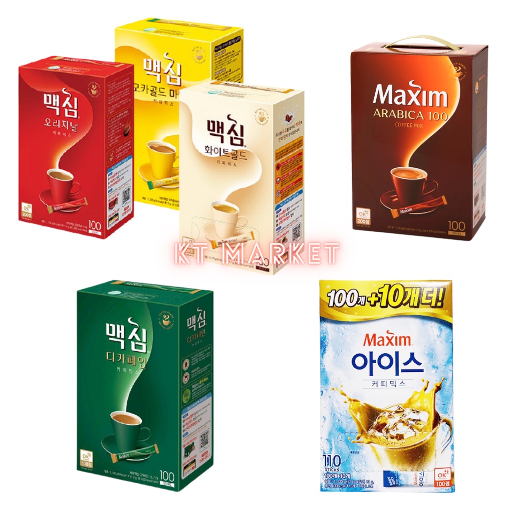 

MAXIM COFFEE MOCHA GOLD / WHITE GOLD / ORIGINAL / ARABICA / ICE BLACK / ICE COFFEE MIX / DECAF