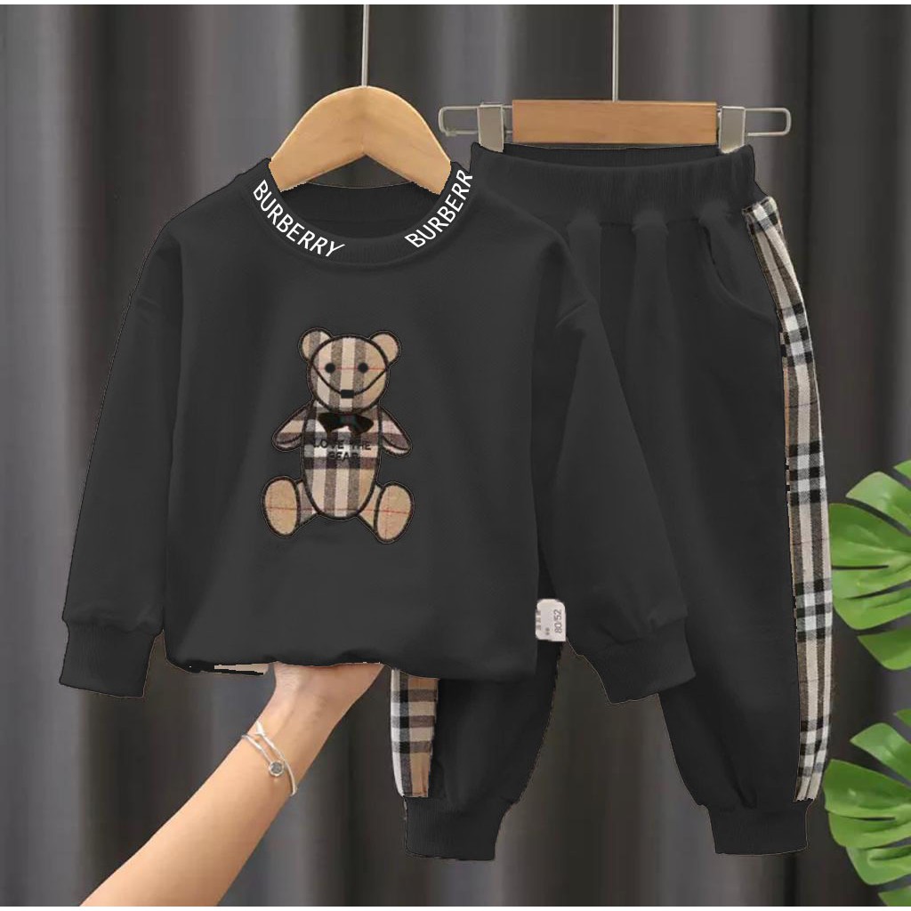 COD/SWEATER ANAK PANDA BURBELY 1-5 TAHUN SETELAN ANAK PEREMPUAN SETELAN ANAK LAKI LAKI SETELAN ANAK