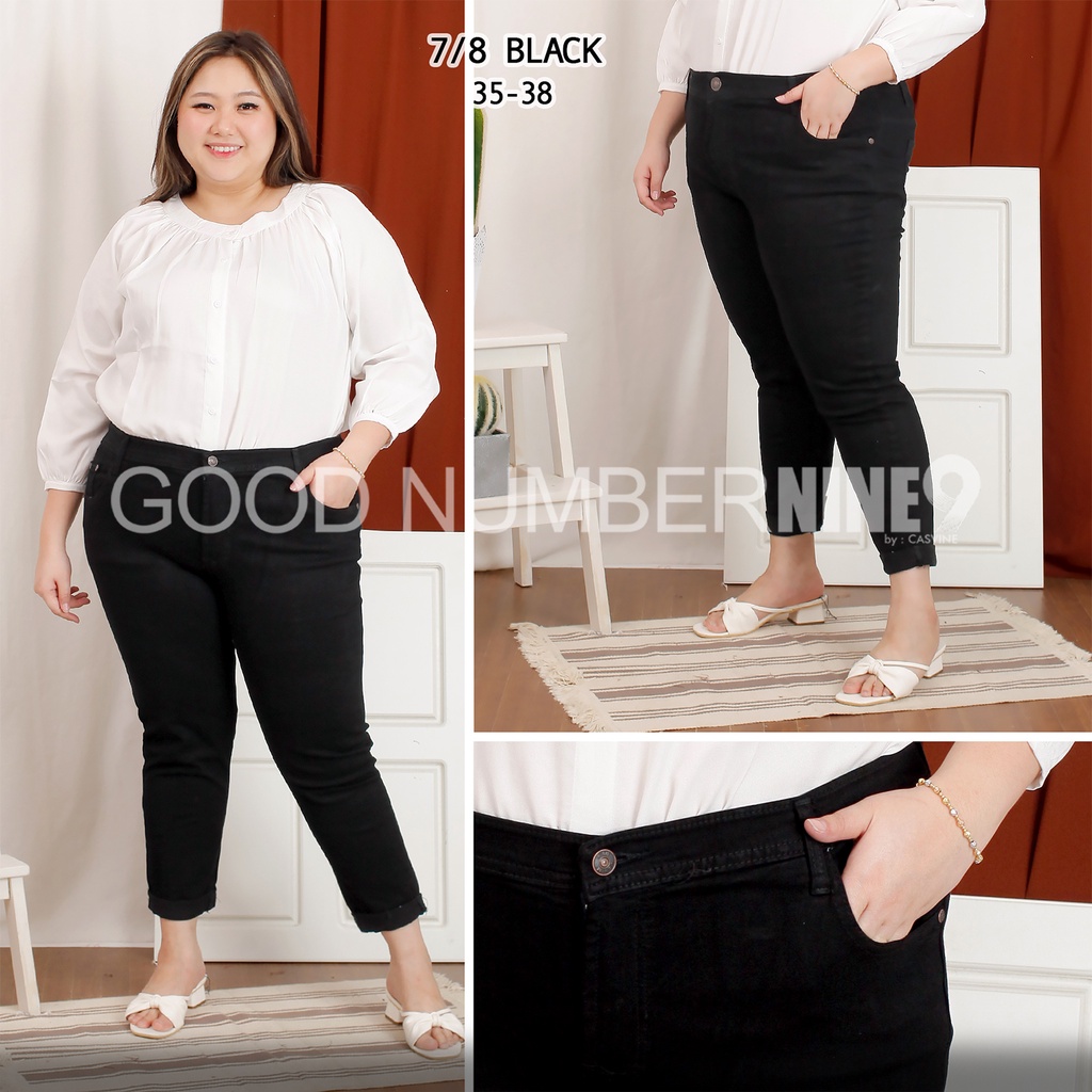 CELANA 7/9 HITAM POLOS SUPER JUMBO BIGSIZE