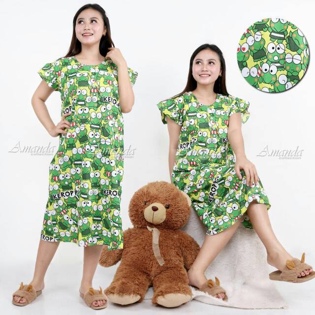  DASTER  KATUN JEPANG KARAKTER BAJU  TIDUR KANCING  DEPAN  FULL 