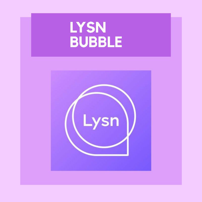 Lysn Bubble Artis SM (NCT, AESPA, EXO, WAYV, SUPER JUNIOR, RED VELVET, SHINEE)