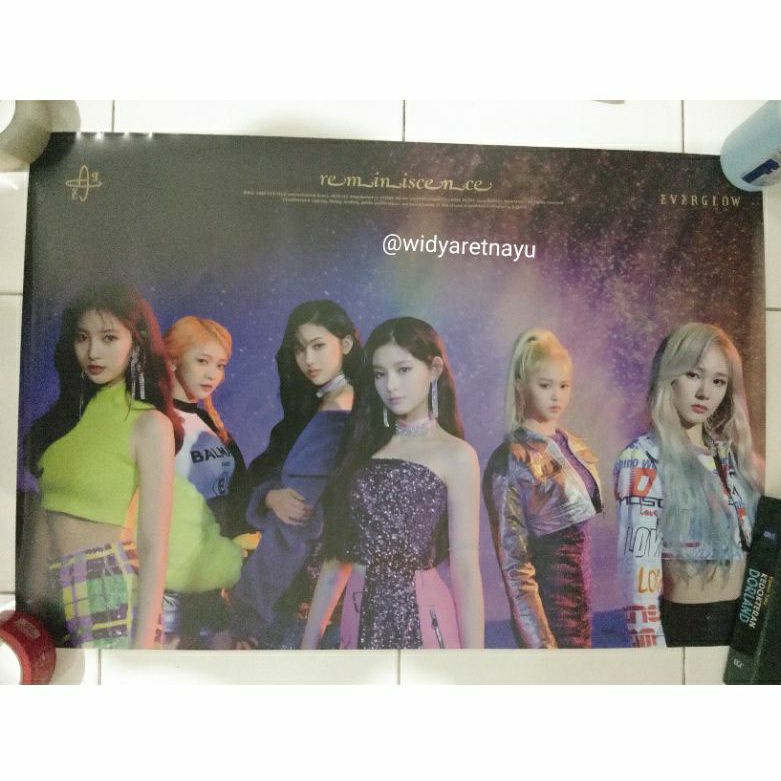 EVERGLOW TWICE ITZY POSTER OFFICIAL