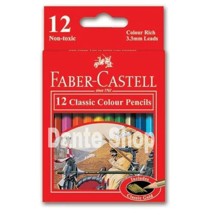 

Sale!! Pensil Warna 12 Warna Faber Castell Pendek Terbaru