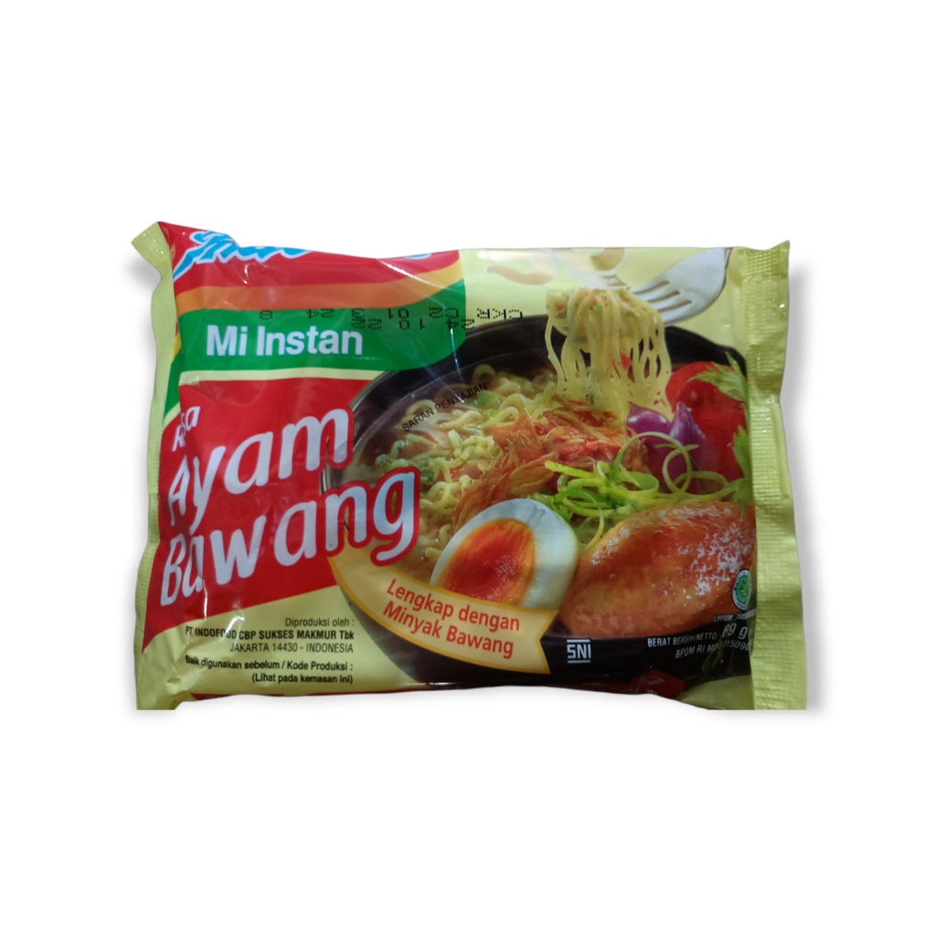 

Indomi ayam bawang/mi instan/69gr