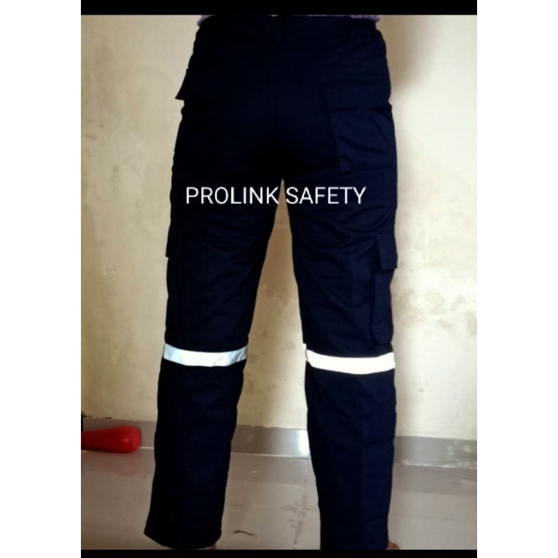 CELANA SAFETY ANEKA WARNA SAKU SAMPING