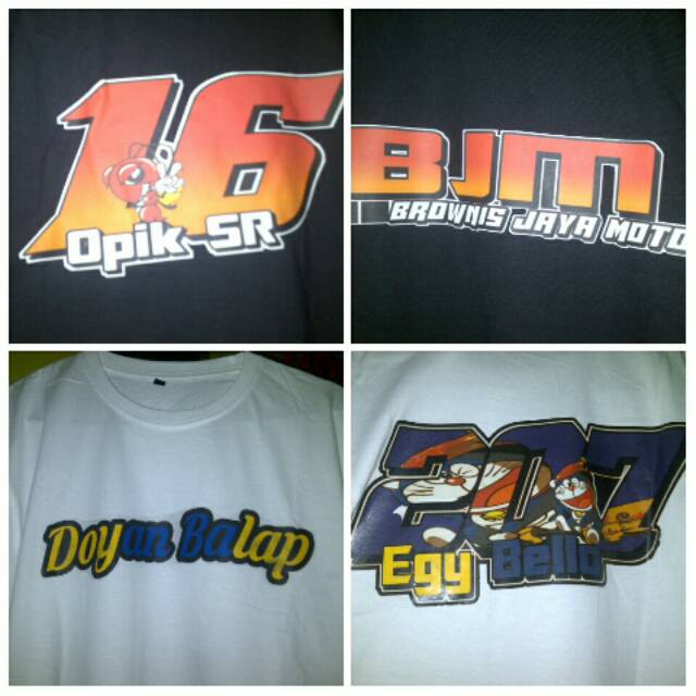 

T-Shirt Costum Desaain depan A4 belakang A4 FREE DESAIN