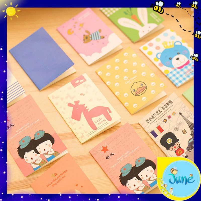 [JUNECOLLECTIONS] NOTEBOOK MINI TERBARU BANYAK MOTIF NOTEBOOK BUKU MINI PART 1 #1059