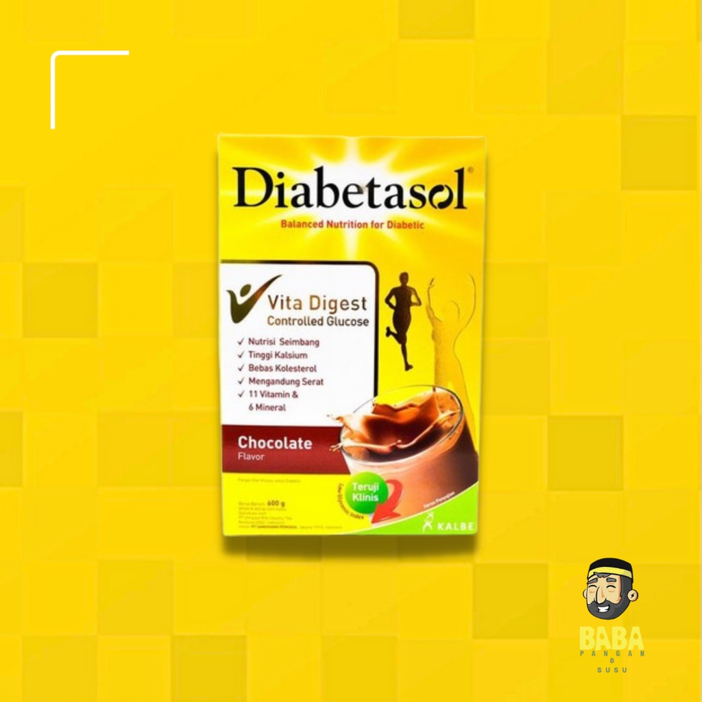 Diabetasol Susu Coklat/Cappucino 600gr