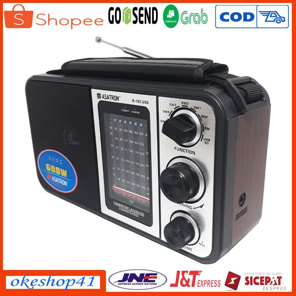 Radio Asatron R-105 USB AM/FM FLASHDISK SD CARD MP3 PLAYER