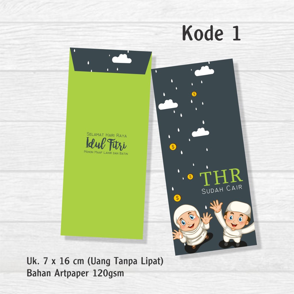 Bahan Tebal Amplop Lebaran 10pcs Angpao Hari Raya Idul Fitri