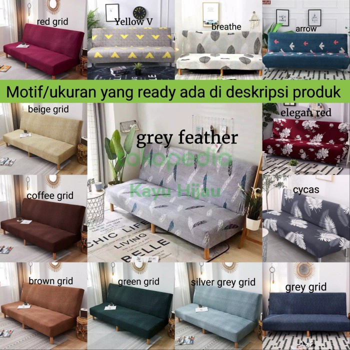 COVER/SARUNG SOFA BED IMPORT KAIN PENUTUP/PEMBUNGKUS SOFA BED STRETCH TERBARU