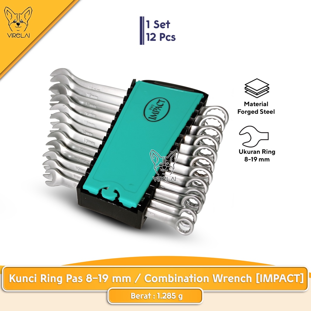 Kunci Ring Pas 8-19 mm / Combination Wrench [IMPACT/FIVE STAR]