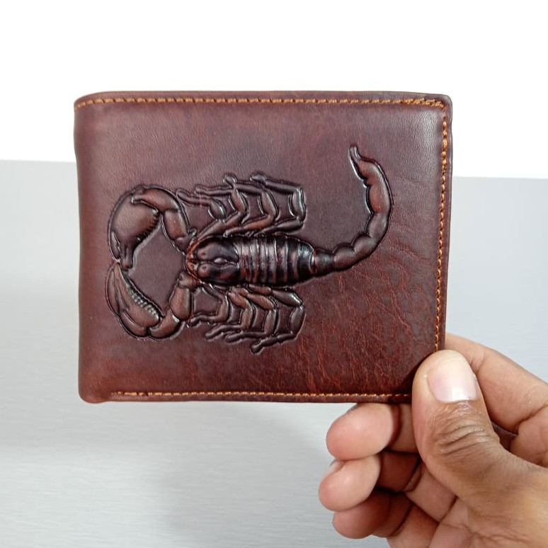 Scorpio Dompet Kulit Pria Asli Lipat Full Grain Original Import