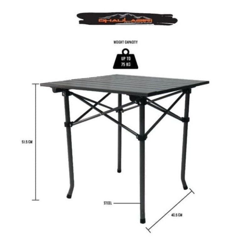 (COD) Folding Table Dhaulagiri meja lipat 501/Meja lipat kemping outdoor/meja lipat dhaulagiri/meja lipat camping