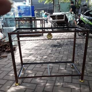  Rak  aquarium  80x40 tinggi 70 cm  besi ulir Shopee Indonesia