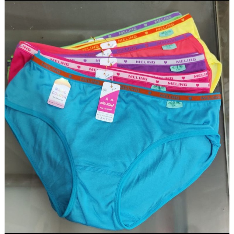 12 PCS/Lusinan Celana Dalam Wanita Cd Perempuan Meiling Art 1091