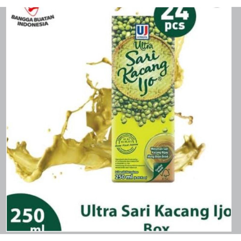 

Ultra Sari Kacang Ijo 250ml 1karton (isi 24pcs)