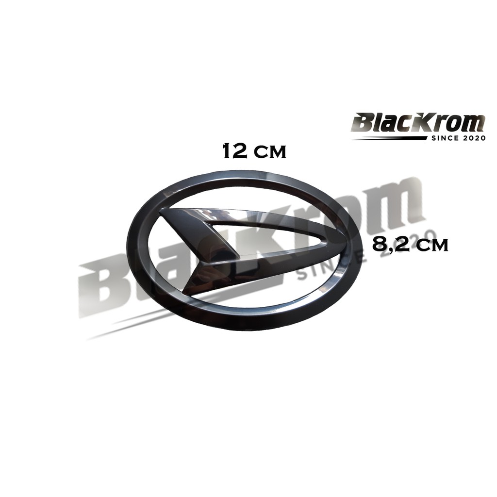Logo Emblem Black Chrome Daihatsu 12 cm