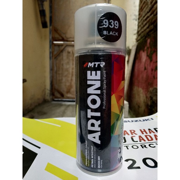 cat semprot artone MTR warna hitam 200 cc