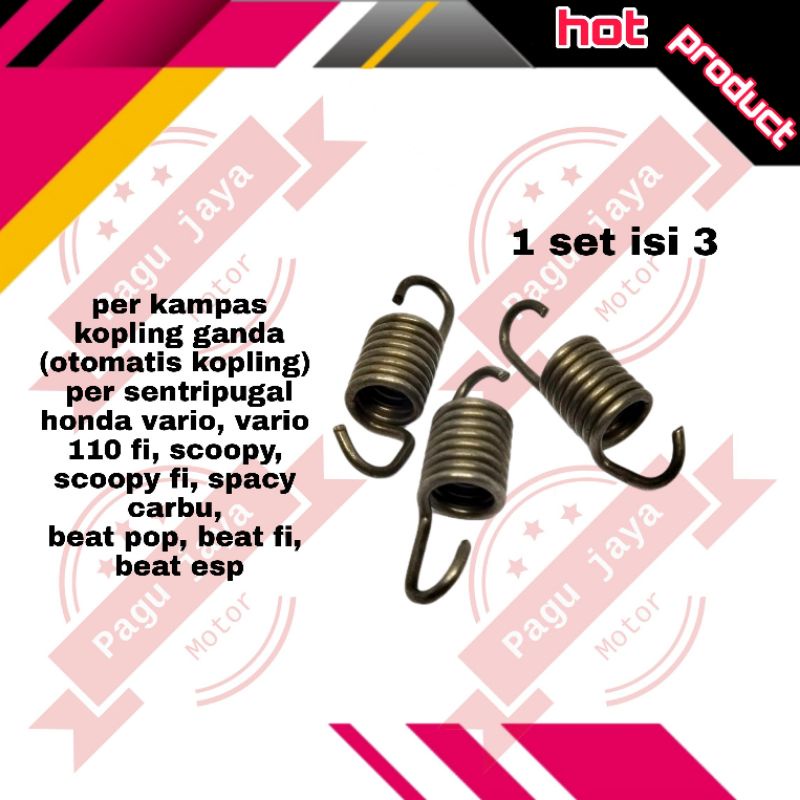 per kampas kopling ganda sentripugal otomatis kopling honda vario 110 fi beat fi esp pop scoopy esp