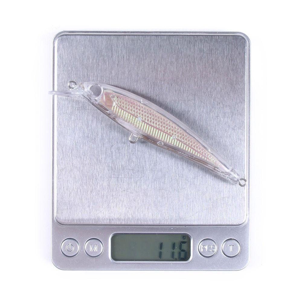 Preva 5pcs Umpan Embrio Body Portable Lifelike Eyes Tackle Treble Hooks Crankbait