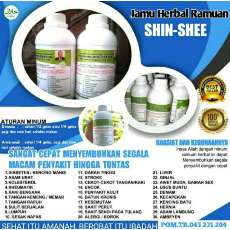 

OBAT HERBAL RAMUAN SHIN-SHEE " 500ML