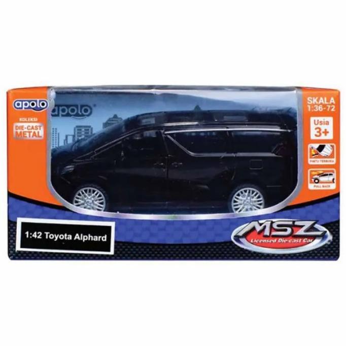 1:42 Toyota Alphard Apolo MSZ Diecast Mobil Sport Mainan Anak Miniatur