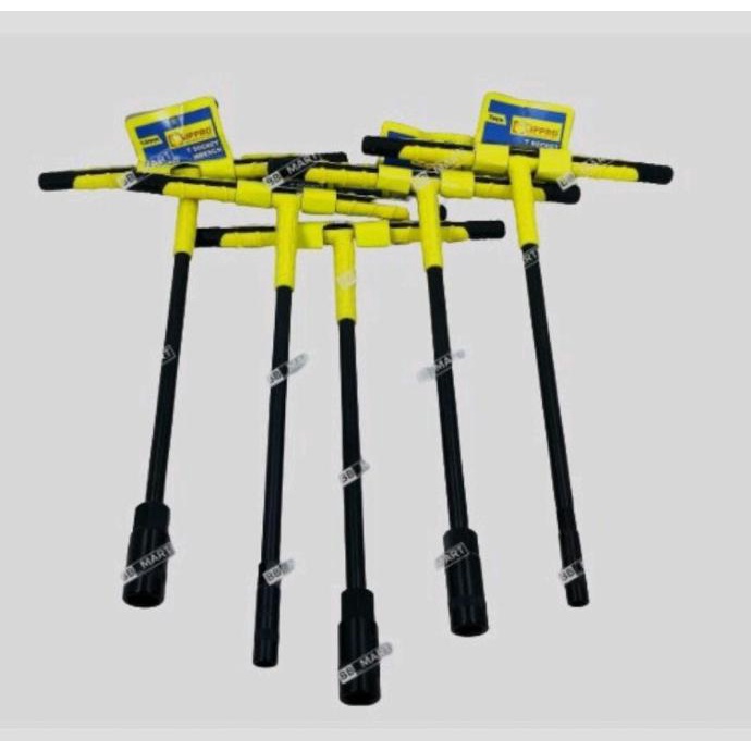 Cuci Gudang Lippro Tekiro Kunci T Socket Gagang Karet 7 11 12 13 14 17 Murah Baru - 7 Hot Sale