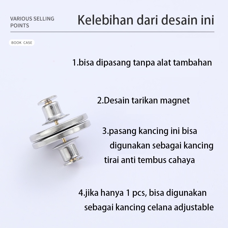 kancing tirai，Kancing magnet，kancing adjustable