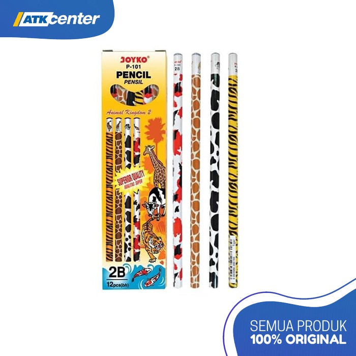 

PENSIL 2B JOYKO P-101 ANIMAL KINGDOM (3 pcs)