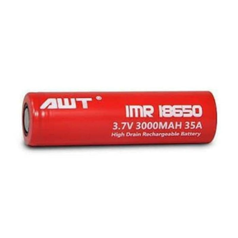 BATERAI VAPE VAPOR AWT 18650 RED 3000MAH