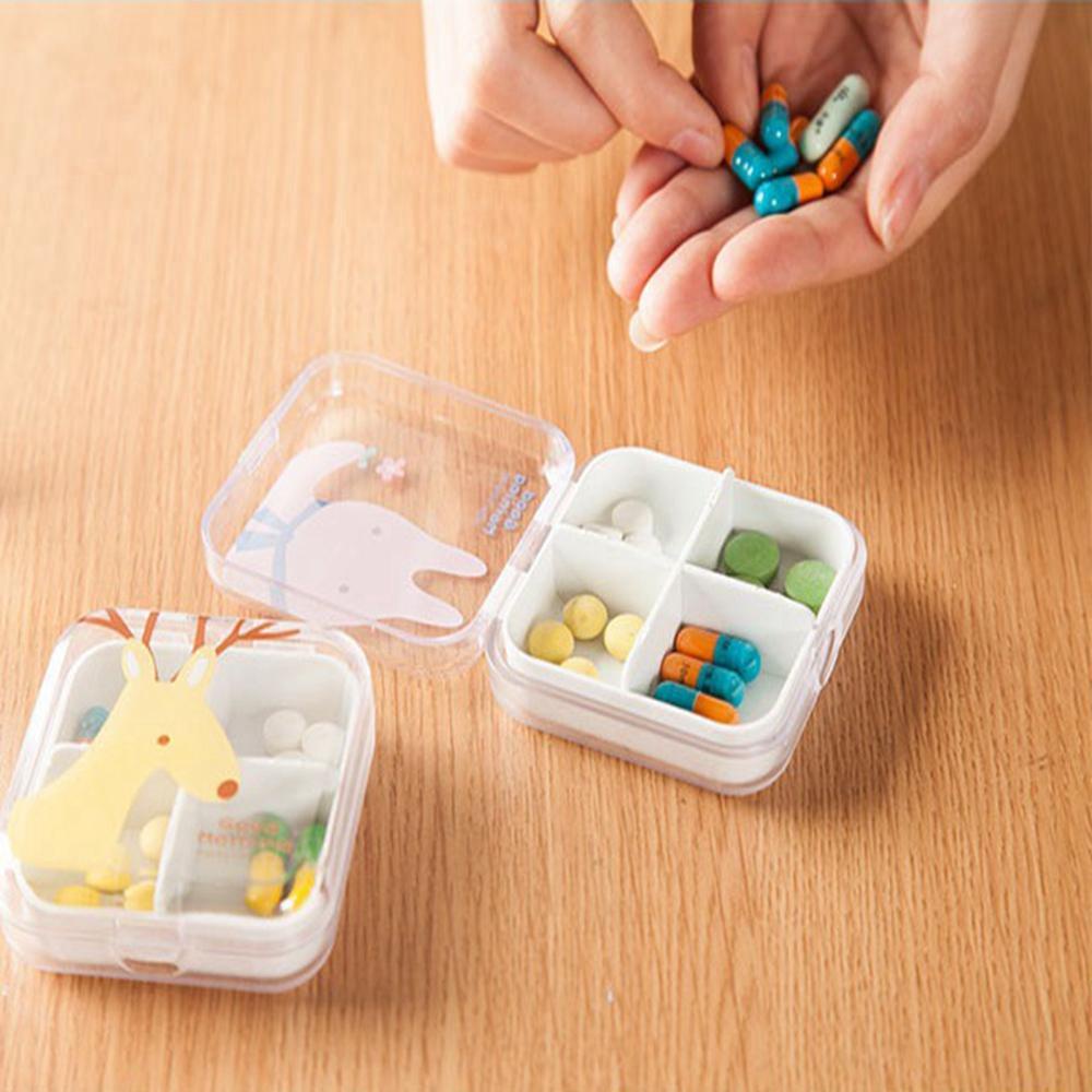 Kotak Obat Kosong Nanas High Quality Portable Mini Lucu Split Pills Organizer