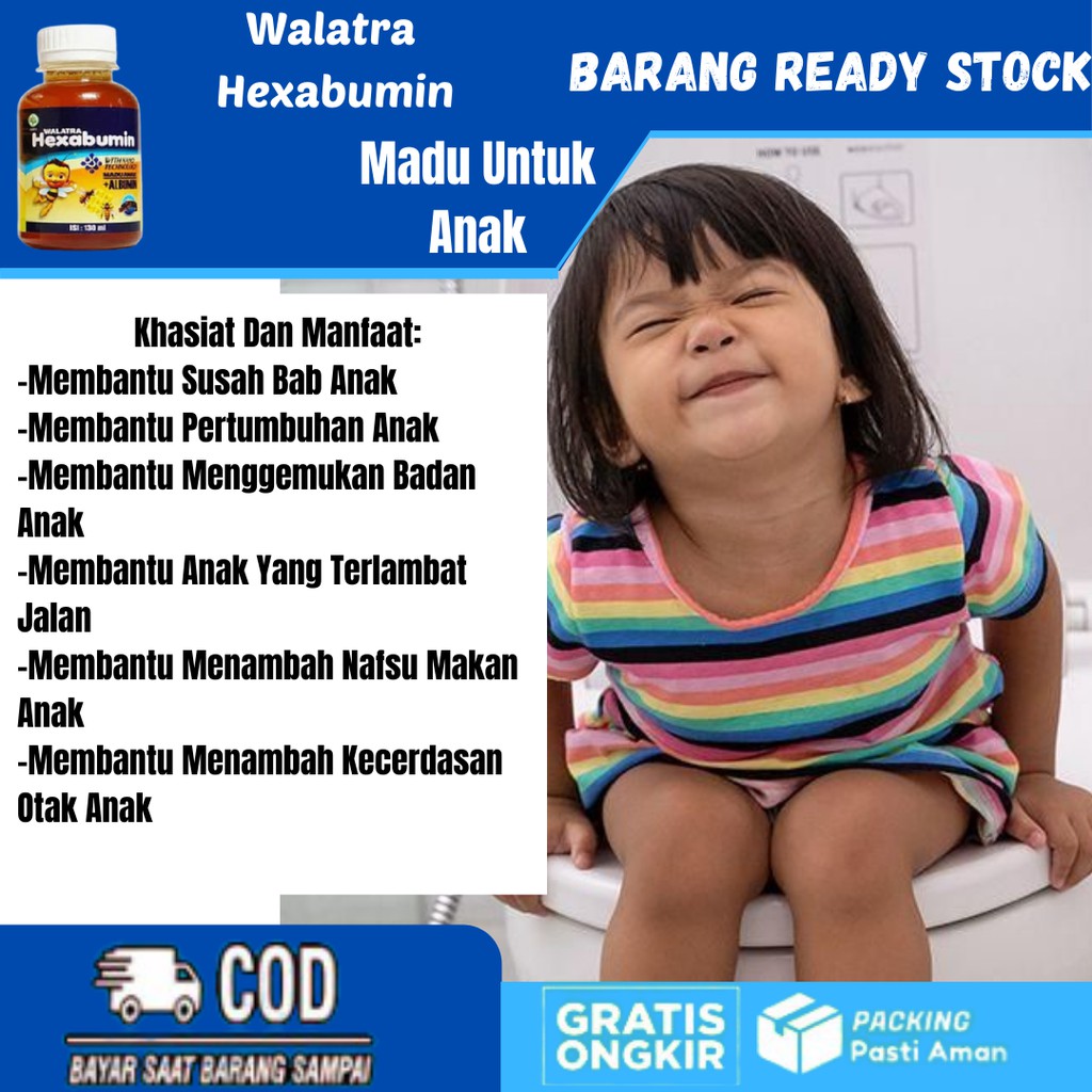 Obat Susah Buang Air Besar,BAB Anak Susah,Obat Sakit Perut Anak,Pelancar Bab Anak,Madu Hexabumin