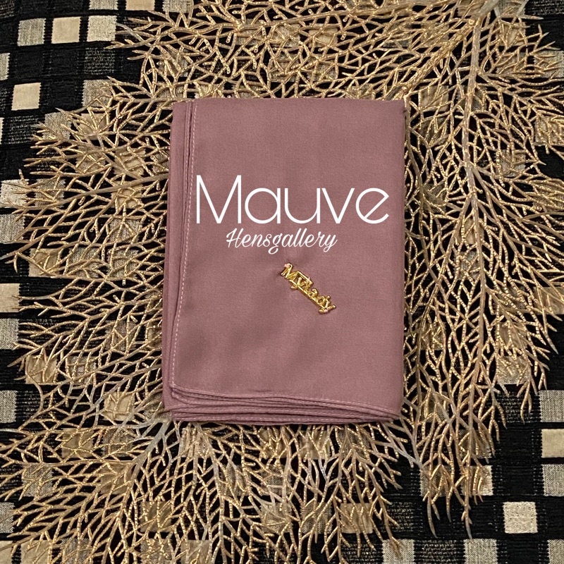 Part 1 Mylady Hijab Plain Voal Ultrafine by Myladyhijab dark mustard silver broken white optic white-MAUVE